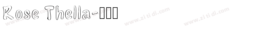 Rose Thella字体转换